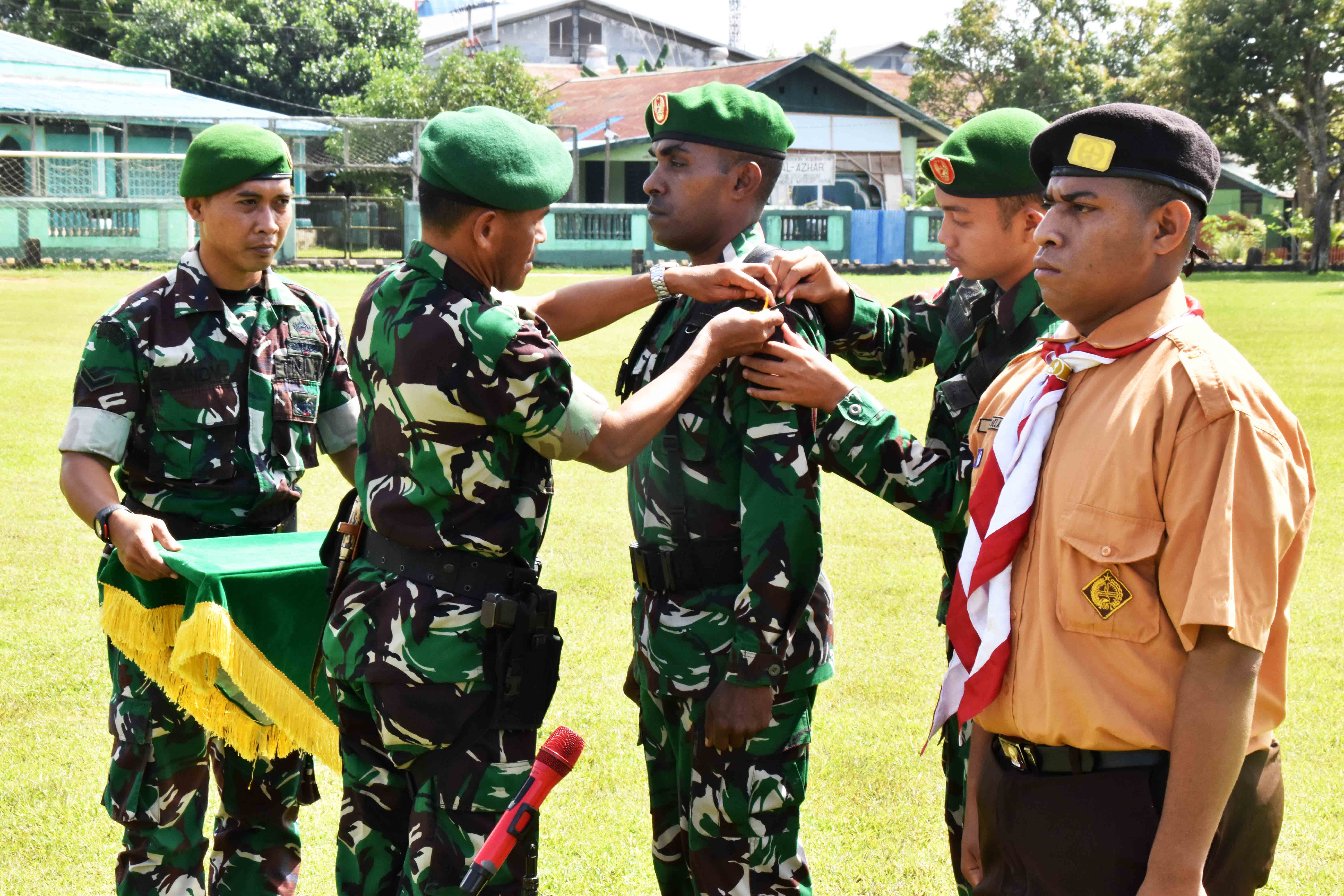 TANAMKAN SEMANGAT BELA NEGARA, KODIM 1707/MERAUKE GELAR PERSAMI KKRI BAGI PELAJAR SMA